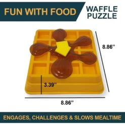 OurPets Waffle Squeaky Treat Dispensing Puzzle Dog & Cat Toy -Dog Supplies Shop 258949 PT2. AC SS1800 V1637362944