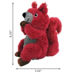 KONG Shakers Passports Red Squirrel Squeaky Plush Dog Toy, Medium -Dog Supplies Shop 262975 PT1. AC SS1800 V1611090776