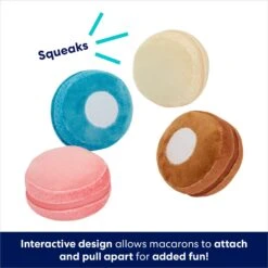 Frisco Macaron Interactive Plush Squeaky Dog Toy -Dog Supplies Shop 264438 PT2. AC SS1800 V1686579622