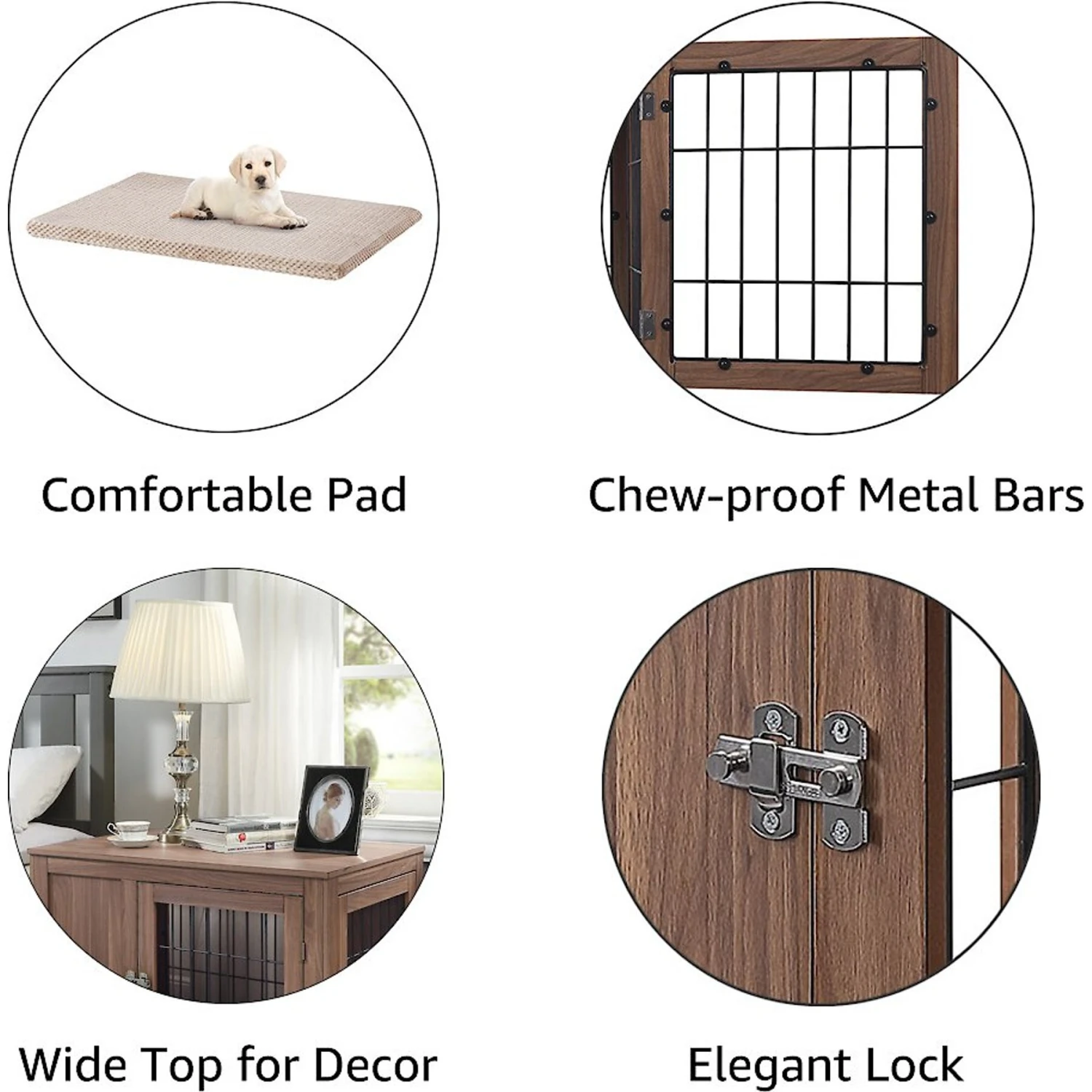 Unipaws Furniture Style Dog Crate 9 Unipaws Furniture Style Dog Crate - Image 7