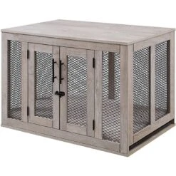 Unipaws Furniture Style Dog Crate, Weathered Gray -Dog Supplies Shop 264632 PT4. AC SS1800 V1638226366