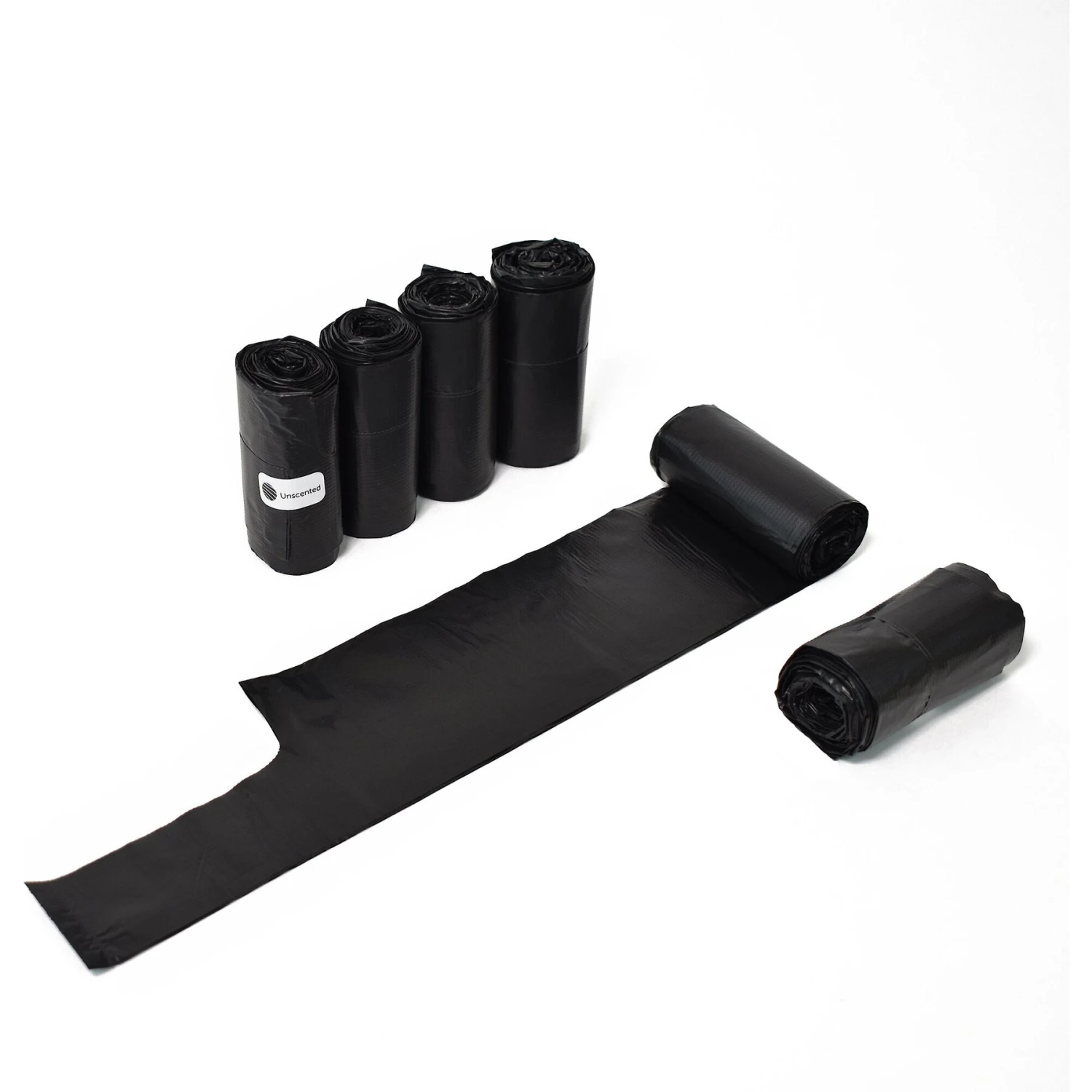 Doggie Walk Bags Uncented Tie Handle Dog Poop Bags, Black, 72 Count 5 Doggie Walk Bags Uncented Tie Handle Dog Poop Bags, Black, 72 Count - Image 3