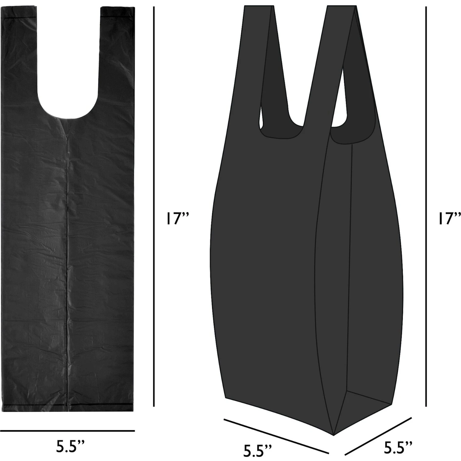 Doggie Walk Bags Uncented Tie Handle Dog Poop Bags, Black, 72 Count 6 Doggie Walk Bags Uncented Tie Handle Dog Poop Bags, Black, 72 Count - Image 4