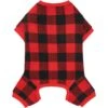 Frisco Dog & Cat Cozy Polar Fleece PJs, Red Plaid -Dog Supplies Shop 268510 MAIN. AC SS1800 V1637726888