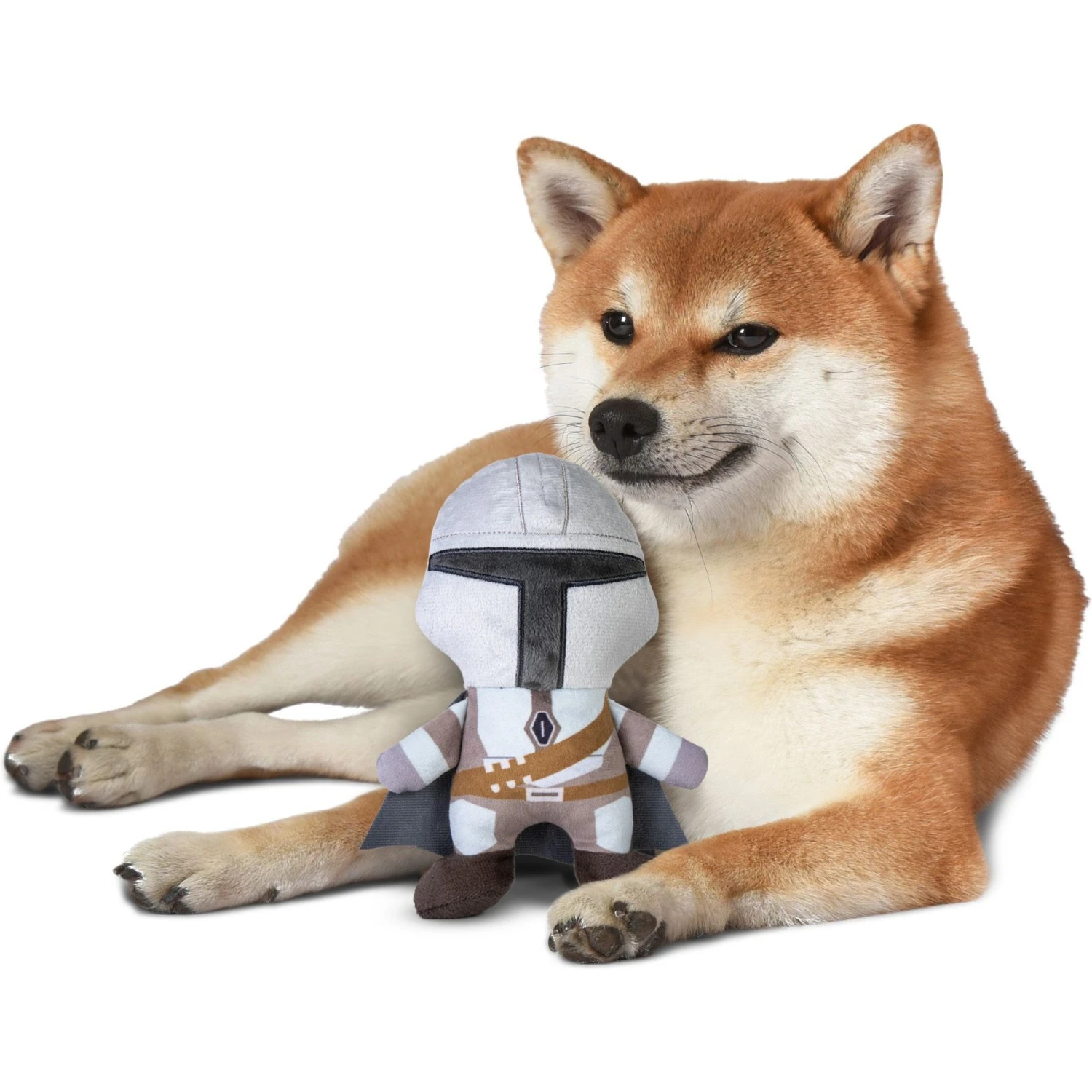 Fetch For Pets Star Wars: Mandalorian "Mandalorian" Squeaky Plush Dog Toy 6 Fetch For Pets Star Wars: Mandalorian "Mandalorian" Squeaky Plush Dog Toy - Image 4