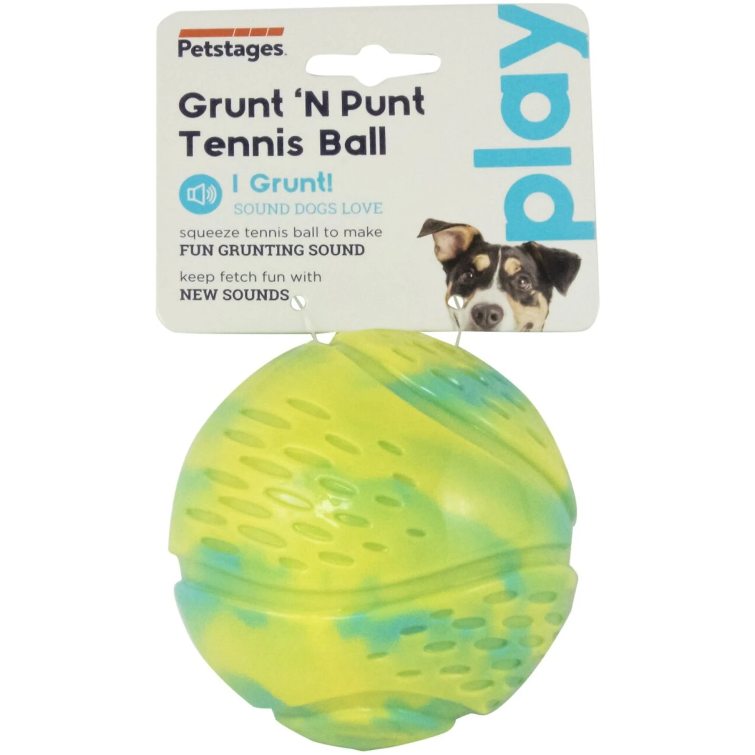 Petstages Grunt N Punt Squeaky Tennis Ball Dog Toy 9 Petstages Grunt N Punt Squeaky Tennis Ball Dog Toy - Image 7