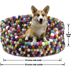 Durkha Premium Felt Bolster Dog Bed -Dog Supplies Shop 296489 PT3. AC SS1800 V1633639879