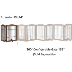 Unipaws 2-Panel Dog Gate Extension -Dog Supplies Shop 299105 PT4. AC SS1800 V1628020312