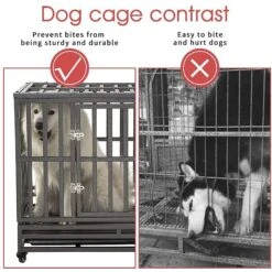 SMONTER Heavy Duty Strong Metal I Shape Dog Crate -Dog Supplies Shop 300219 PT5. AC SS1800 V1622122943