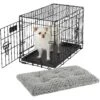 MidWest ICrate Fold & Carry Double Door Collapsible Wire Dog Crate & MidWest Quiet Time Ombre Swirl Dog Crate Mat -Dog Supplies Shop 302910 MAIN. AC SS1800 V1623054145