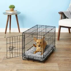 MidWest ICrate Fold & Carry Double Door Collapsible Wire Dog Crate & MidWest Quiet Time Ombre Swirl Dog Crate Mat -Dog Supplies Shop 302910 PT8. AC SS1800 V1623034044