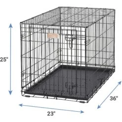 MidWest ICrate Fold & Carry Single Door Collapsible Wire Dog Crate & MidWest Quiet Time Ombre Swirl Dog Crate Mat -Dog Supplies Shop 302930 PT2. AC SS1800 V1623058341