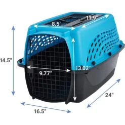 Frisco Two Door Top Load Plastic Dog & Cat Kennel & Frisco Fold & Carry Single Door Collapsible Wire Dog Crate, Pink -Dog Supplies Shop 303656 PT2. AC SS1800 V1623079947