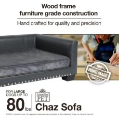 Enchanted Home Pet Chaz Sofa Cat & Dog Bed With Removable Cover -Dog Supplies Shop 305363 PT8. AC SS1800 V1623249853