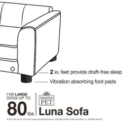 Enchanted Home Pet Luna Sofa Cat & Dog Bed With Removable Cover 18 Enchanted Home Pet Luna Sofa Cat & Dog Bed With Removable Cover -Dog Supplies Shop 305365 PT7. AC SS1800 V1623249838