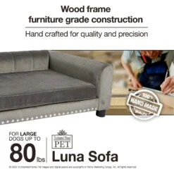 Enchanted Home Pet Luna Sofa Cat & Dog Bed With Removable Cover 19 Enchanted Home Pet Luna Sofa Cat & Dog Bed With Removable Cover -Dog Supplies Shop 305365 PT8. AC SS1800 V1623249848