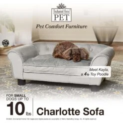 Enchanted Home Pet Charlotte Sofa Cat & Dog Bed With Removable Cover -Dog Supplies Shop 305374 PT4. AC SS1800 V1623281271