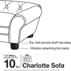 Enchanted Home Pet Charlotte Sofa Cat & Dog Bed With Removable Cover -Dog Supplies Shop 305374 PT7. AC SS1800 V1623244353
