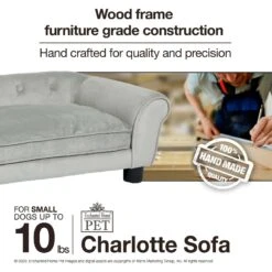 Enchanted Home Pet Charlotte Sofa Cat & Dog Bed With Removable Cover -Dog Supplies Shop 305374 PT8. AC SS1800 V1623244369