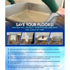 Shirley K's Indoor Dog Potty Tray, X-Large -Dog Supplies Shop 308762 PT5. AC SS1800 V1679682924