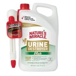 Nature's Miracle Dog Urine Destroyer Plus Enzymatic Formula Stain Remover, 1.3-gal Bottle