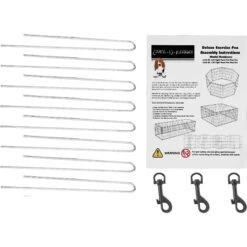 Pet Adobe 8-Panel Folding Metal Dog & Cat Playpen & Door -Dog Supplies Shop 315027 PT2. AC SS1800 V1626393776