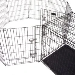 Pet Adobe Folding Puppy Playpen -Dog Supplies Shop 315034 PT3. AC SS1800 V1626394879