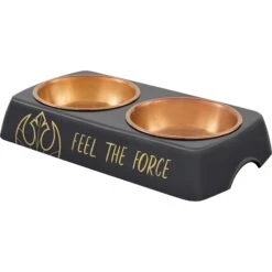 STAR WARS Melamine Stainless Steel Double Dog & Cat Bowl