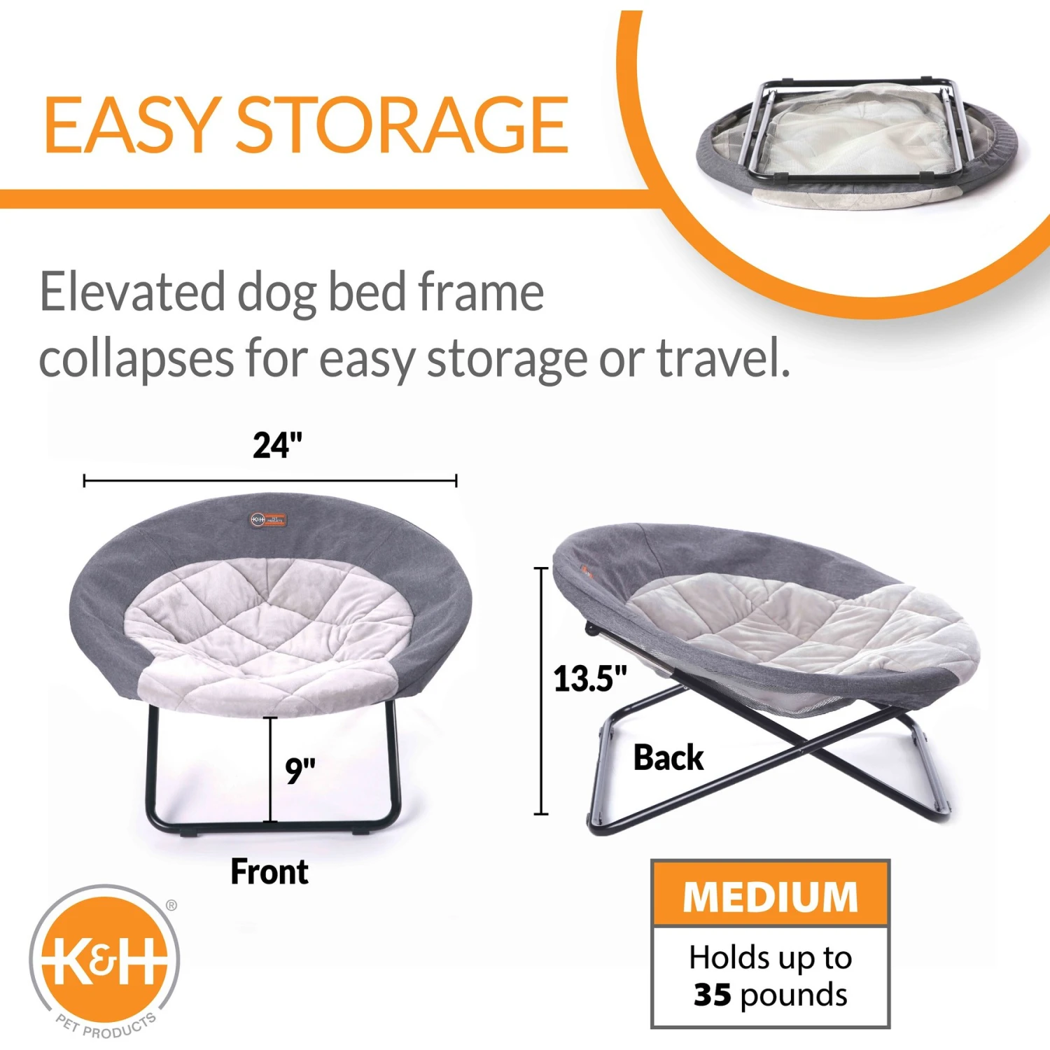 K&H Pet Products Cozy Cot Elevated Dog Bed 4 K&H Pet Products Cozy Cot Elevated Dog Bed - Image 2