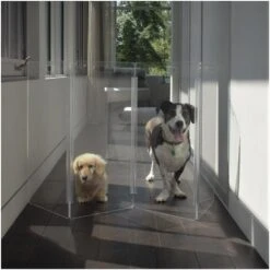 Hiddin Clear View Zig Zag Freestanding Dog & Cat Gate -Dog Supplies Shop 316831 PT2. AC SS1800 V1633367838