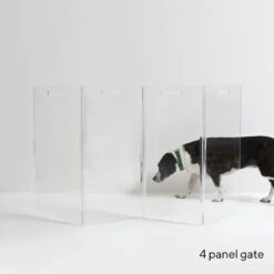 Hiddin Clear View Zig Zag Freestanding Dog & Cat Gate -Dog Supplies Shop 316831 PT3. AC SS1800 V1633364320