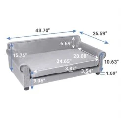 Frisco Sofa Pet Bed With Removable Cover & Frisco Eyelash Cat & Dog Blanket -Dog Supplies Shop 319504 PT2. AC SS1800 V1630626372