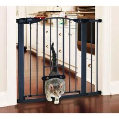 MyPet Wide Deco EasyPass Pet Gate, 30" High - Graphite -Dog Supplies Shop 319743 PT2. AC SS1800 V1635257545