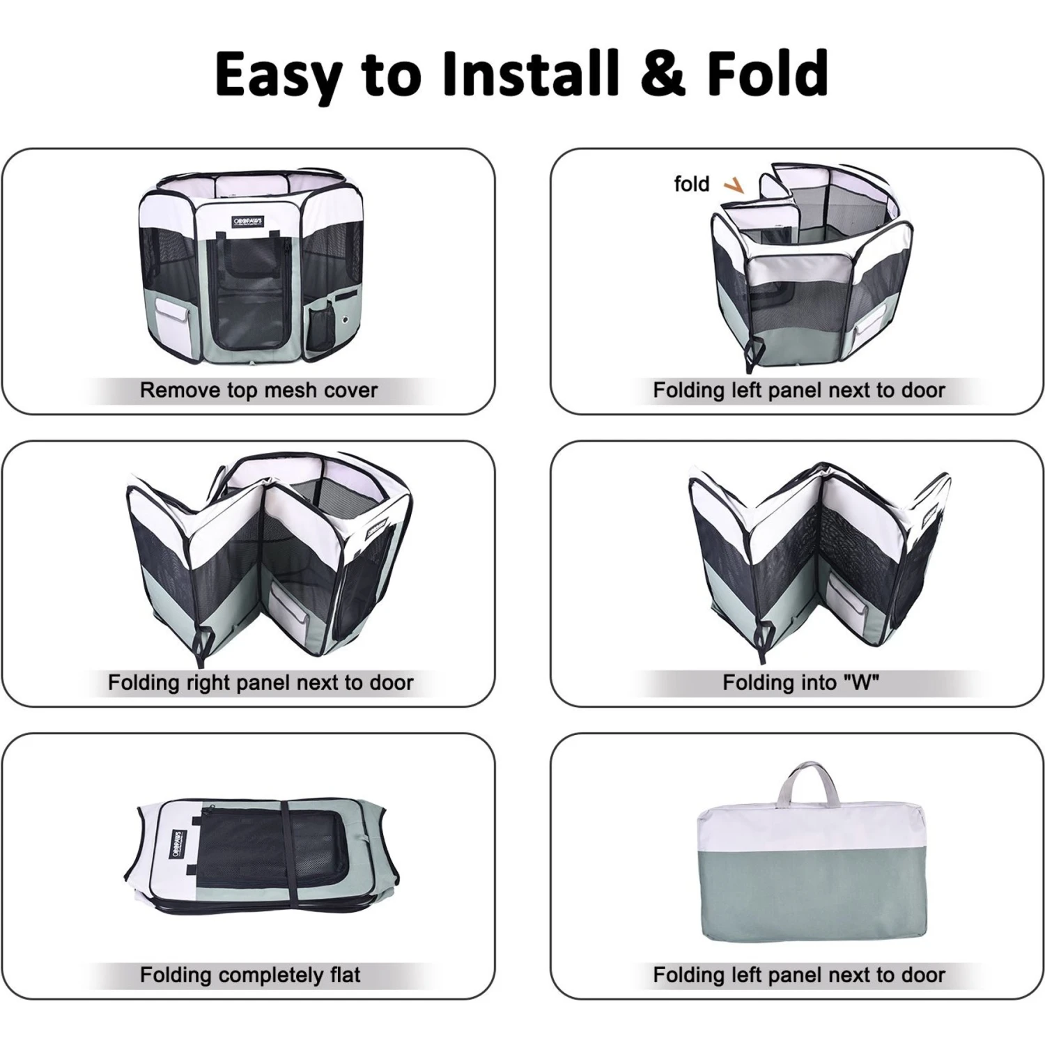 Jespet Soft-Sided Dog & Cat Playpen 5 Jespet Soft-Sided Dog & Cat Playpen - Image 3