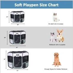 Jespet Soft-Sided Dog & Cat Playpen 13 Jespet Soft-Sided Dog & Cat Playpen -Dog Supplies Shop 323133 PT4. AC SS1800 V1698437227