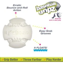 Nylabone Power Play Dog Baseball Gripz Dog Toy 12 Nylabone Power Play Dog Baseball Gripz Dog Toy -Dog Supplies Shop 329493 PT1. AC SS1800 V1631624206