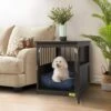 Coziwow By Jaxpety Single Door Furniture Style Wooden Dog Crate & End Table, Brown -Dog Supplies Shop 330960 MAIN. AC SS1800 V1669919724