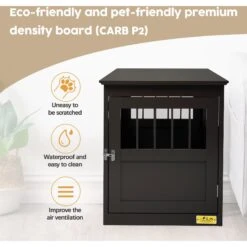 Coziwow By Jaxpety Single Door Furniture Style Wooden Dog Crate & End Table, Brown -Dog Supplies Shop 330960 PT8. AC SS1800 V1662671210