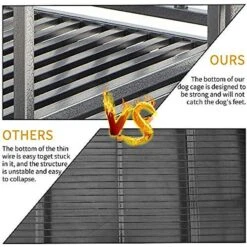 SMONTER Heavy Duty I Shape Dog Crate, Silver -Dog Supplies Shop 331300 PT5. AC SS1800 V1634076070