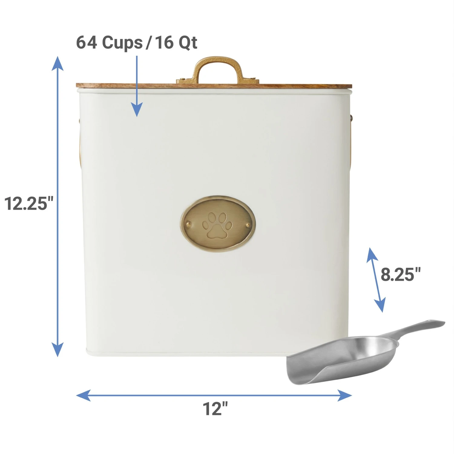 Frisco Premium Airtight Dog & Cat Food Storage Canister With Scoop 3 Frisco Premium Airtight Dog & Cat Food Storage Canister With Scoop - Image 2