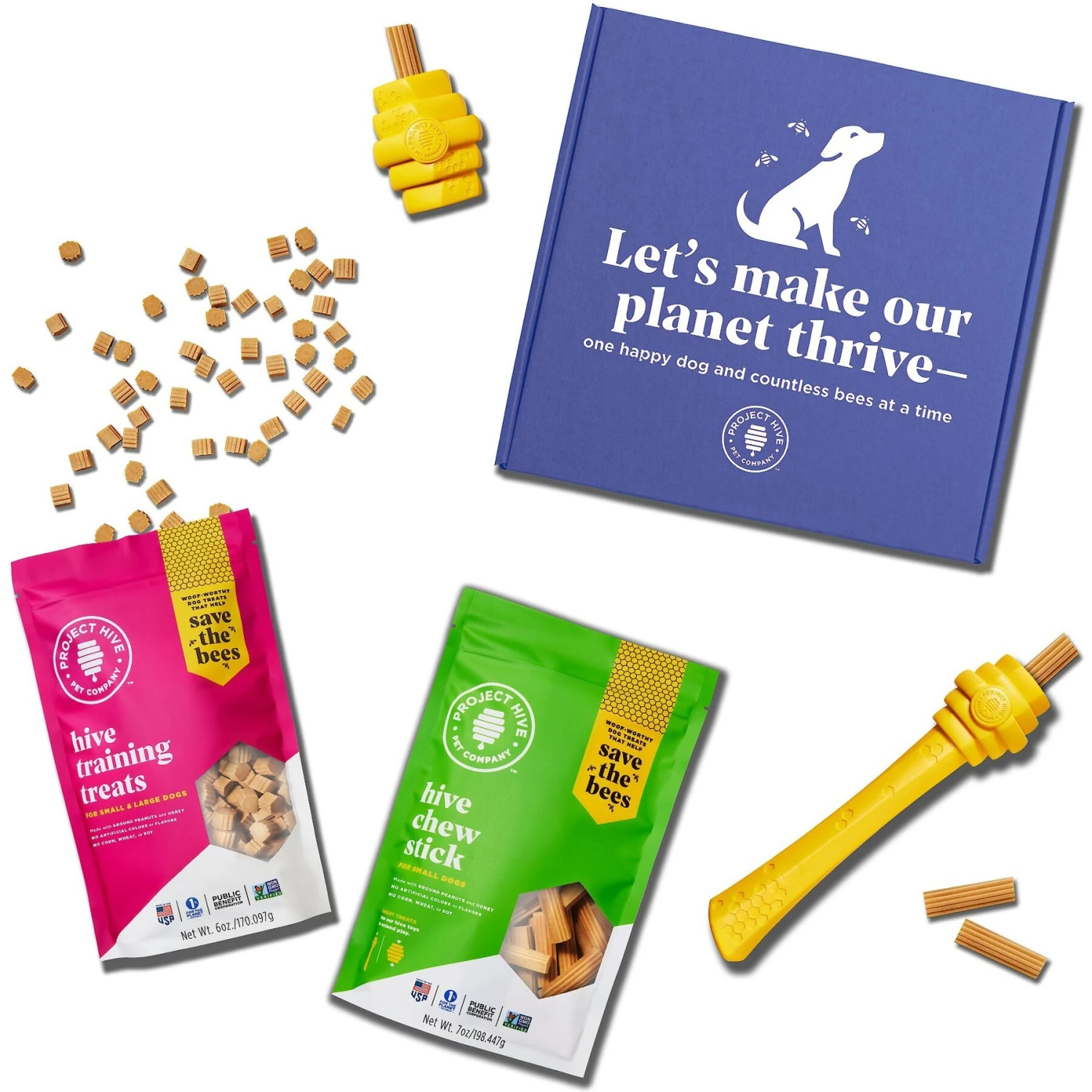Project Hive Pet Company Interactive Small Dog Toys & Treats Bundle 3 Project Hive Pet Company Interactive Small Dog Toys & Treats Bundle