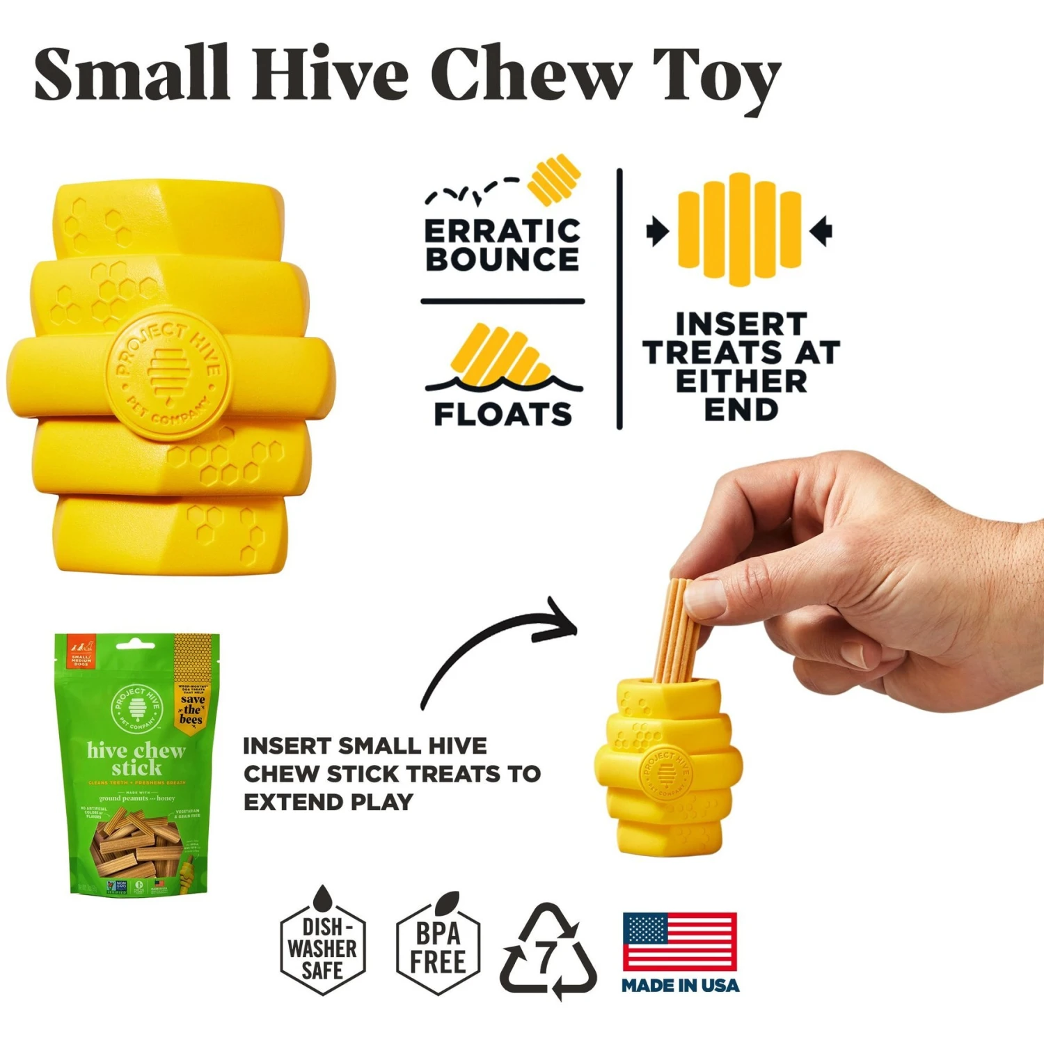 Project Hive Pet Company Interactive Small Dog Toys & Treats Bundle 5 Project Hive Pet Company Interactive Small Dog Toys & Treats Bundle - Image 3