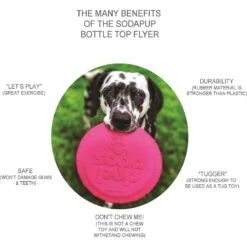 SodaPup Bottle Top Rubber Flying Disk Dog Toy -Dog Supplies Shop 346939 PT2. AC SS1800 V1638399736