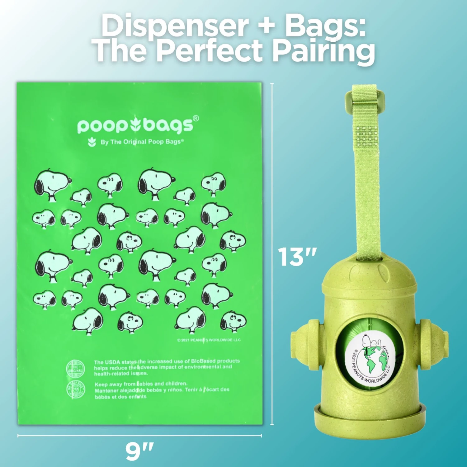 The Original Poop Bags Peanuts USDA Bibased Dog Poop Bag Dispenser 4 The Original Poop Bags Peanuts USDA Bibased Dog Poop Bag Dispenser - Image 2