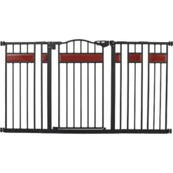 Frisco Wood Accents Extra Wide Auto-close Pet Gate, 30-in -Dog Supplies Shop 352631 PT2. AC SS1800 V1657657094