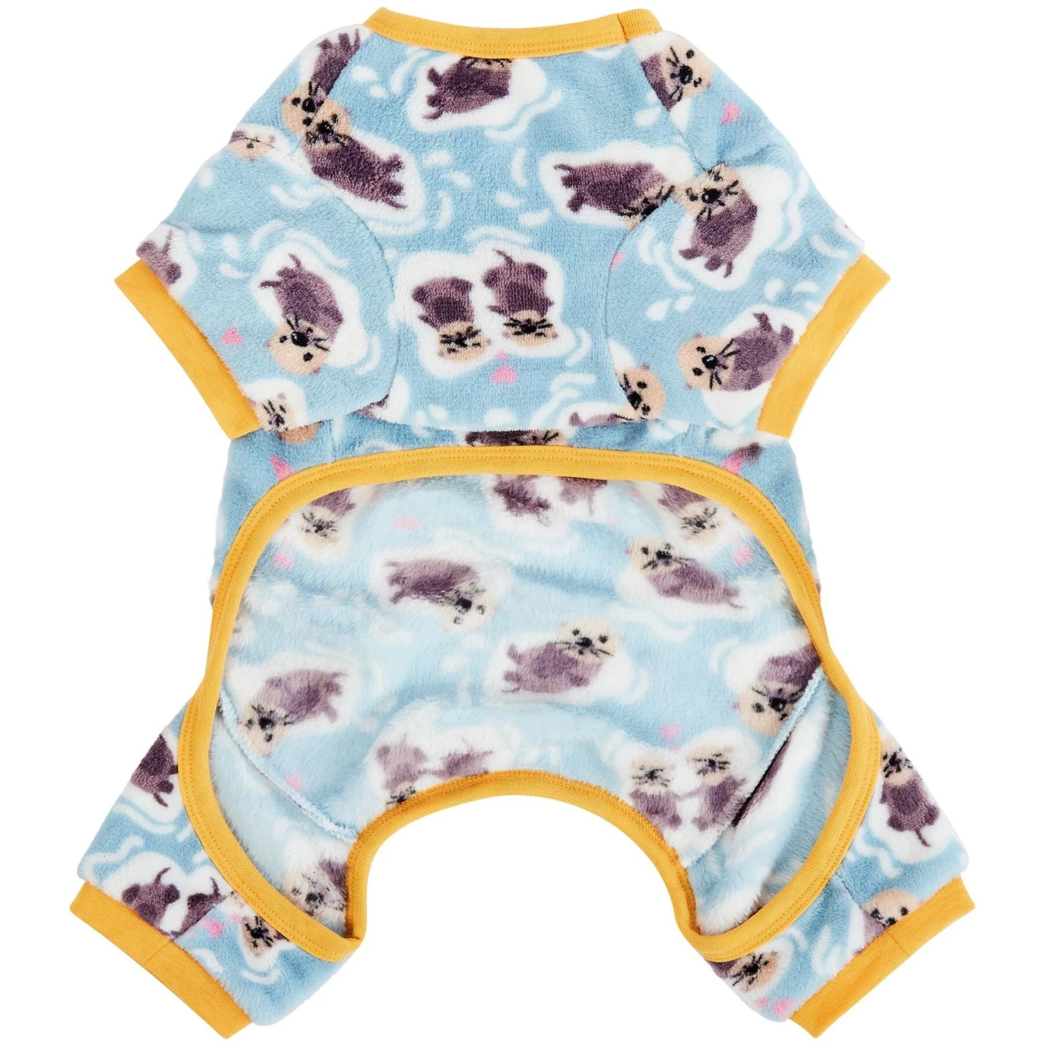 Frisco Love Otters Dog & Cat Fleece Pajamas 7 Frisco Love Otters Dog & Cat Fleece Pajamas - Image 5