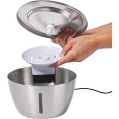 Frisco Stainless Steel Heart Dog & Cat Fountain 12 Frisco Stainless Steel Heart Dog & Cat Fountain -Dog Supplies Shop 355816 PT3. AC SS1800 V1665174172