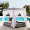 Frisco Outdoor Wicker Canopy Dog Bed 1 Frisco Outdoor Wicker Canopy Dog Bed -Dog Supplies Shop 356071 MAIN. AC SS1800 V1657657125