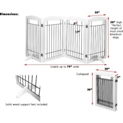 Spirich Freestanding Black Wire Dog Gate -Dog Supplies Shop 356189 PT3. AC SS1800 V1657657125