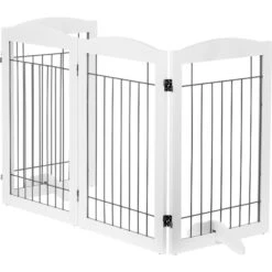 Spirich Freestanding Black Wire Dog Gate -Dog Supplies Shop 356189 PT8. AC SS1800 V1641608250